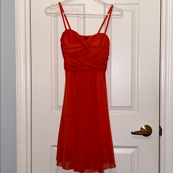 Coral Mid Length Dress - Picture 3 of 4